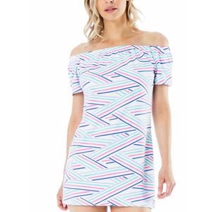 NEW RAE chart your course dress in peony pink